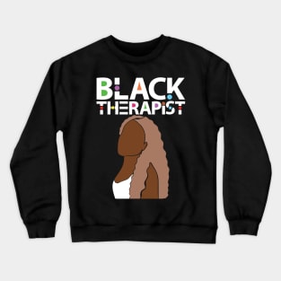 Black Therapist Crewneck Sweatshirt